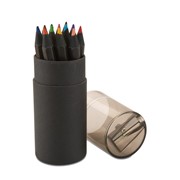 Blocky - 12 Crayons De Couleurs Noirs Blocky - 12 Crayons De Couleurs Noirs