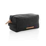 Canvas Kulturtasche Pvc Frei, Schwarz Canvas Kulturtasche Pvc Frei, Schwarz