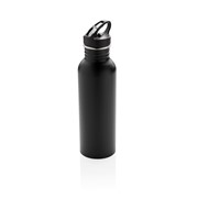 Deluxe Sportflasche Aus Edelstahl, Schwarz Deluxe Sportflasche Aus Edelstahl, Schwarz