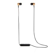 Ecouteurs Sans Fil En Bambou, Marron Ecouteurs Sans Fil En Bambou, Marron