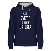 Hoodie ženski Zvezde rojene Oktobra Hoodie ženski Zvezde rojene Oktobra