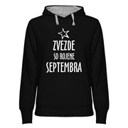 Hoodie ženski Zvezde rojene Septembra Hoodie ženski Zvezde rojene Septembra