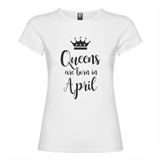 Majica ženska Queens born April Majica ženska Queens born April
