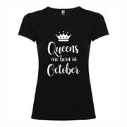 Majica ženska Queens born October Majica ženska Queens born October