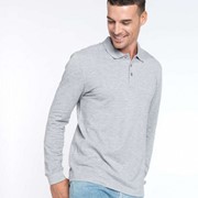 Men's Long-Sleeved Piqué Polo Shirt Men's Long-Sleeved Piqué Polo Shirt
