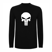 T shirt LS Angry Skull