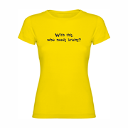 Woman T shirt Brains