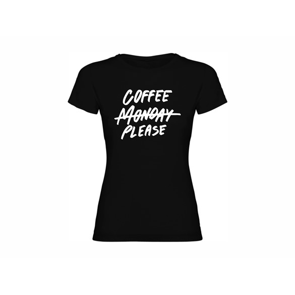 Woman T shirt Coffee please