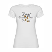 Woman T shirt Dogs Therapy