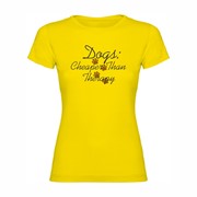 Woman T shirt Dogs Therapy