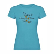 Woman T shirt Dogs Therapy
