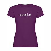 Woman T shirt Evolution of Cycling
