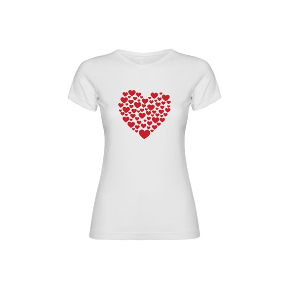 Woman T Shirt Hearts