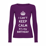 Woman T shirt LS Calm Birthday
