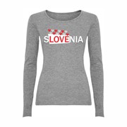 Woman T shirt LS Slovenia Heart Woman T shirt LS Slovenia Heart