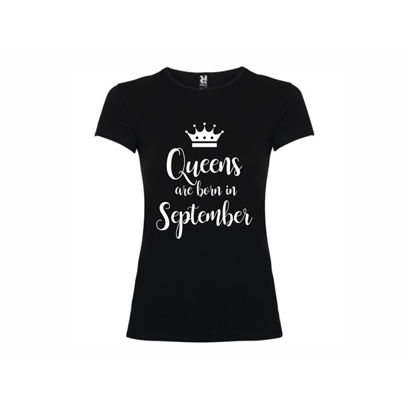 Woman T-shirt Queens born September
