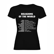 Woman T-shirt Religions of the World