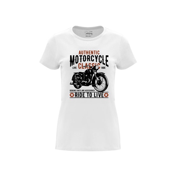 Woman T shirt Ride to live