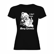 Woman T-shirt Santa don't exist