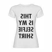 Woman T shirt Selfie