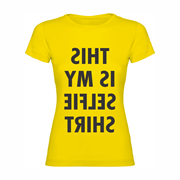 Woman T shirt Selfie