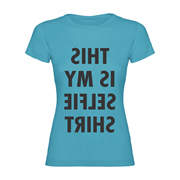 Woman T shirt Selfie