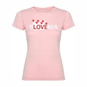 Woman T shirt Slovenia Heart Woman T shirt Slovenia Heart