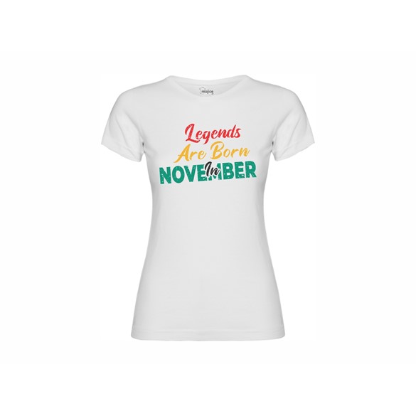 Women's T-shirt Legends are born in November