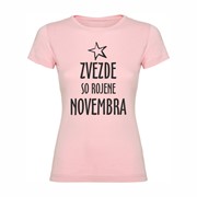 Ženska majica Zvezde rojene Novembra Ženska majica Zvezde rojene Novembra