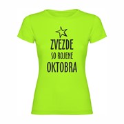 Ženska majica Zvezde rojene Oktobra Ženska majica Zvezde rojene Oktobra