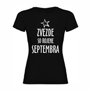 Ženska majica Zvezde rojene Septembra Ženska majica Zvezde rojene Septembra
