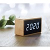 MIRI CLOCK - LED ébresztőóra bambusz házzal