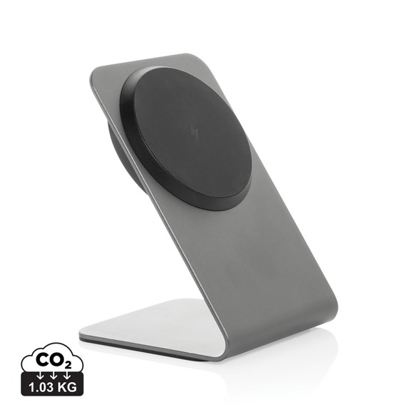 15W magnetski bežični punjač Terra aluminij