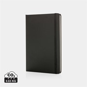 Basic keményfedelű PU A5-ös jegyzetfüzet, rózsaszín