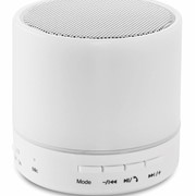 Bluetooth zvučnik s LED svjetiljkom ROUND WHITE