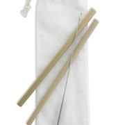 BooSip bambusz szívószál készlet