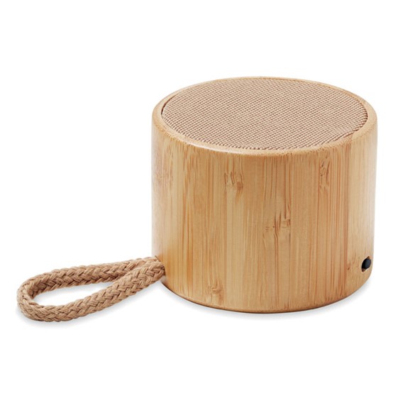 COOL - Okrugli bežični zvučnik od bambusa