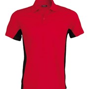 FLAG - SHORT-SLEEVED TWO-TONE POLO SHIRT