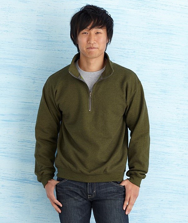 gildan cadet collar sweatshirt