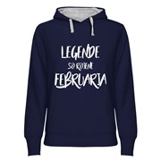 Hoodie ženski Legende rojene Februarja