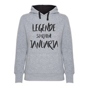 Hoodie ženski Legende rojene Januarja