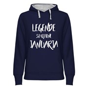 Hoodie ženski Legende rojene Januarja