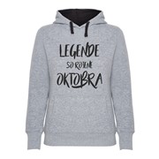 Hoodie ženski Legende rojene Oktobra