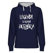 Hoodie ženski Legende rojene Oktobra