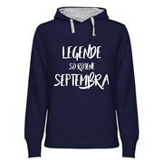 Hoodie ženski Legende rojene Septembra