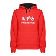 Hoodie ženski Love is Love