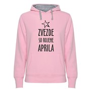 Hoodie ženski Zvezde rojene Aprila