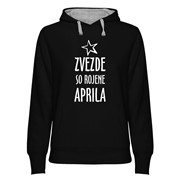 Hoodie ženski Zvezde rojene Aprila