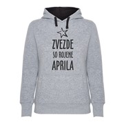Hoodie ženski Zvezde rojene Aprila