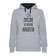 Hoodie ženski Zvezde rojene Avgusta